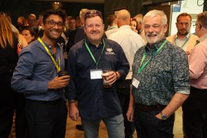 July 2026 event - Pictured left to right are Rohan Abeywardana of BDS (Nottm) LLP, Laurence Childs of Positive Pants and Mike Butler of Thompson Butler Associates