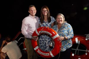 LIfesavers - from lleft: Benjamin Sansom of Frank Key Group, Alex Sansom of Clear Momentum and Deborah Bond of Deborah Bond Business Solutions
