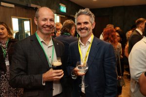 Pictured are David Laws of Responsive Analytix (left) and Jon Mahoney of Dale House Dental Practice