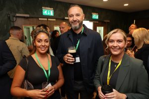 Pictured from left are Charlene Brennan of Weightmans, Adam Chantrey of Notts County Football Club and Alex Stephens of eComOne