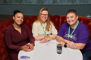 Pictured from left are Lydia Elliott-Johnson of Buckles Law, Laura Barnett and Julie Oldwill, both from Forever Stars