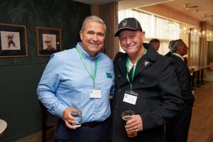 Pictured are Steve Bennett of Ascend Business Coaching (left) and Andy Shaw of ASGS Security Services