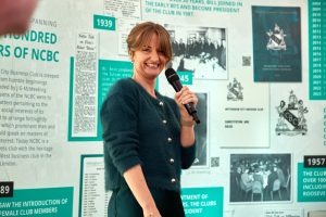 Guest speaker Laurey Buckland